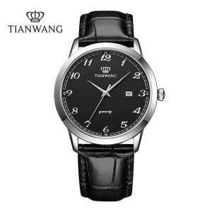 天王表(TIANWANG)手表 石英表皮带时尚休闲情侣表大气时尚男表简约休闲女士手表 3886