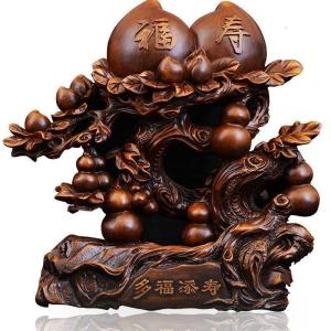 家柏饰(CORATED)多福添寿寿桃摆件祝寿创意实用送老人长辈生日客厅装饰品