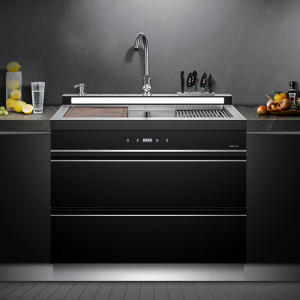 欧诚集成水槽900宽双槽+保洁柜(X01-8)