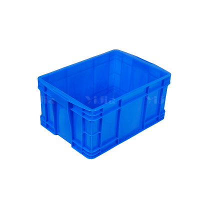 翌嘉YJ4120595 蓝色塑料周转箱大号工业胶箱 510*350*240