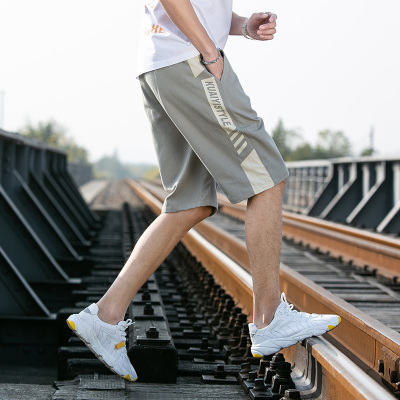 狮臣SHICHEN2021年夏季新款休闲裤短裤男士五分裤夏装中裤潮男韩版宽松运动裤男短裤男装