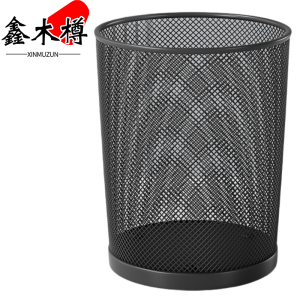 鑫木樽网格垃圾桶中号个