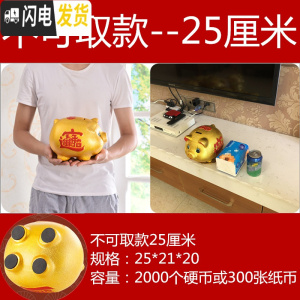 三维工匠存钱罐小大人用家用储蓄罐储钱罐儿童不可取只进不出大容量 单个长度25厘米(不可取钱)