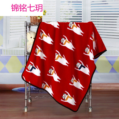 锦铭七玥【直播活动】珊瑚绒喵星人卡通儿童毛毯 婴儿软绵保暖毛毯小毯子