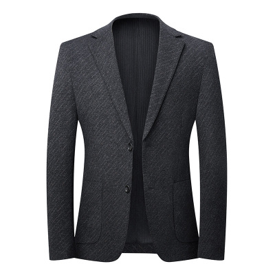 秋季厚款弹力休闲西装男士韩版免烫西服可机洗男单西