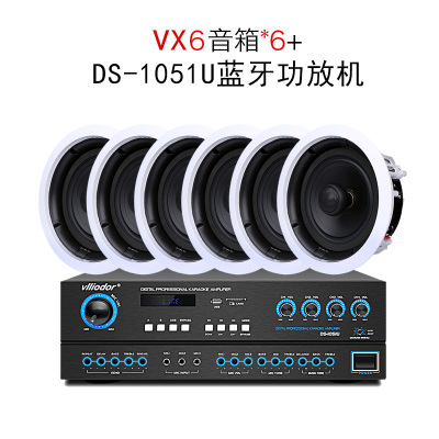 Hivi/惠威VX6吸顶喇叭家用天花吊顶音响功放音乐套装四