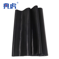 典虎 高压绝缘垫 黑色条纹5mm*1.5m*5m 卷