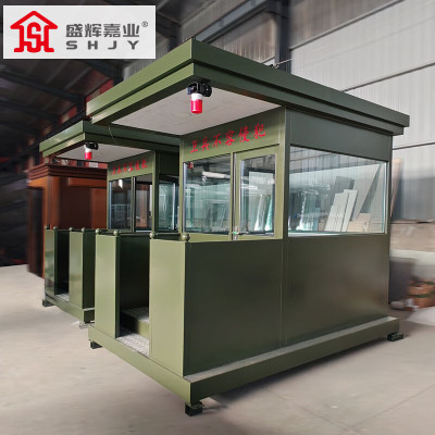 盛辉嘉业 户外岗亭执勤防弹玻璃门卫亭执勤岗楼形象站岗台