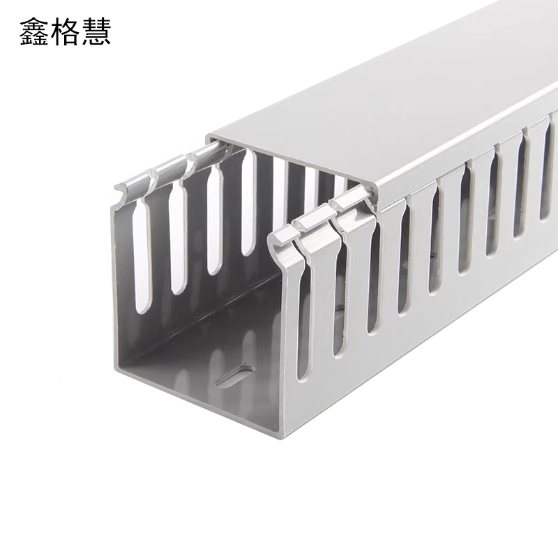 鑫格慧 PVC线槽配电柜电箱走线槽阻燃U型线槽明装塑料线槽 50*50mm 米