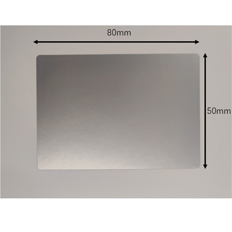 聚墨(JUM) JCA80-50-SL 80mm*50mm 标签(计价单位:片 )哑银色