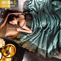 水洗夏被四件套冰丝空调被床单款夏季单双人夏凉被春秋薄被子 三维工匠