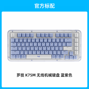 罗技 琥珀系列 K75M 无线键盘机械AI客制化办公游戏全键热插拔