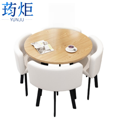 荺炬圆桌1桌四椅80cm套