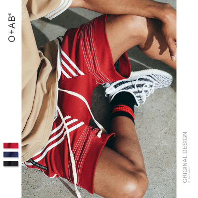 【硬汉风格】2018新款潮流裤子高街运动休闲裤男潮牌夏季男式短裤男