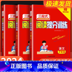 [语文]阅读提升训练 八年级 [正版]2023秋 语文三段式阅读提分训练 初中七7八8九9年级阅读理解专项训练书人教版同