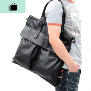 ZUOSEN韩版男包休闲包单肩斜挎包手提包大容量包包男士潮流NEW LAKE 黑色男士斜挎包 黑色