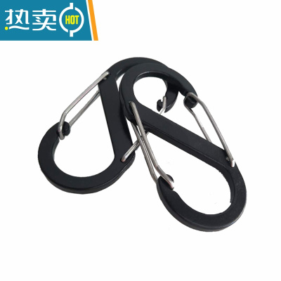 敬平高层阳台外推拉衣架防风晒鞋篮窗外不锈钢晾鞋子架室外晒枕头网兜 黑色大号防风扣2个(8.8*4cm)晒衣篮