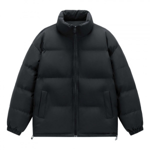 冬季新款棉衣男宽松加厚保暖棉服立领纯色面包服百搭棉袄男士外套