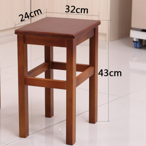 鑫环境 实木方凳家用小矮凳餐桌凳客厅茶几登子木质板凳四脚高凳木头凳子校用学习凳子办公培训凳子军训凳子木凳子