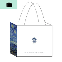 NEW LAKESlientMoon 原创梵高单肩帆布包女ins文艺百搭日系清新简约托特包NEW starryn女手包