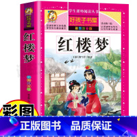 [正版]红楼梦大字版原版白话文带拼音幼儿园小学生儿童一二三年级课外书彩图美绘插画版黑龙江美术出版名师导读好孩子书屋系列