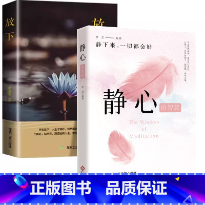 [书籍]静心+放下 [正版]静心的智慧放下人生哲理人生三件事等 少有人走的路超越百岁应对焦虑变好的方法呼吸为了疗愈自