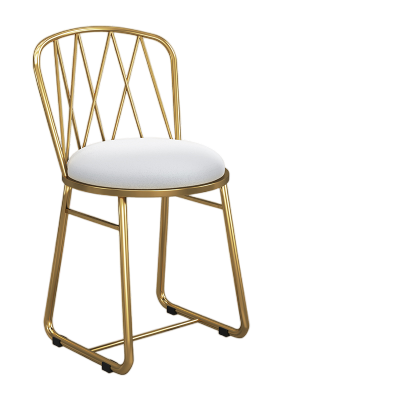 鑫环境 化妆椅子轻奢高级网红梳妆台凳子简约现代靠背美甲椅