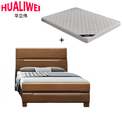 华立伟单人床+床垫组合1.2m套