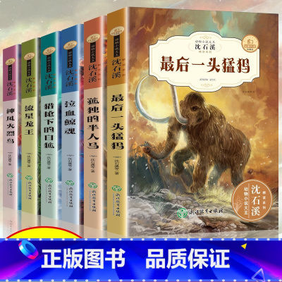 沈石溪动物故事6册 [正版]动物小说大王沈石溪精读系列 全套6册 小学生课外阅读书籍 三四五六年级的课外书 儿童故事读物