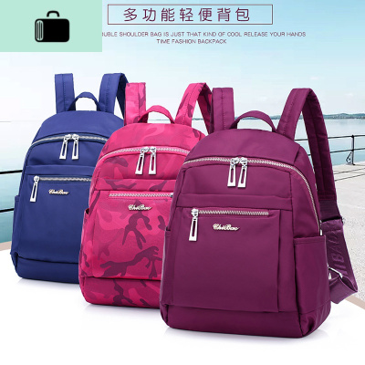 牛津布双肩包女韩版百搭帆布尼龙学生书包旅游休闲时尚背包包NEW LAKE