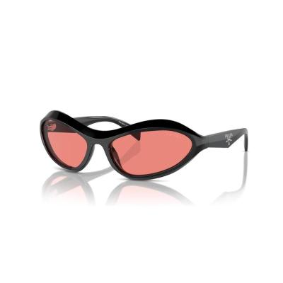 普拉达(PRADA)女士猫眼醋酸纤维时尚复古太阳镜潮牌百搭防紫外线 BLACK/PINK_16K20B