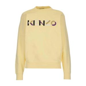 高田贤三(Kenzo)米色棉质徽标卫衣女款长袖圆领休闲运动潮牌街头