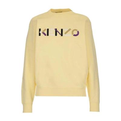 高田贤三(Kenzo)米色棉质徽标卫衣女款长袖圆领休闲运动潮牌街头