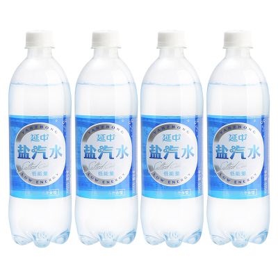 延中盐汽水600ml*4瓶装碳酸饮料饮品咸味汽水