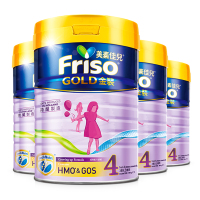 [4罐装 | 港版金装]美素佳儿(Friso)港版金装系列 4段 (3岁及以上)儿童配方营养奶粉 900g[26年8月]