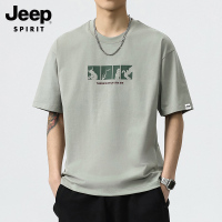 吉普夏季男士短袖T恤2025新款半袖衣服夏装男生上衣宽松男装潮牌