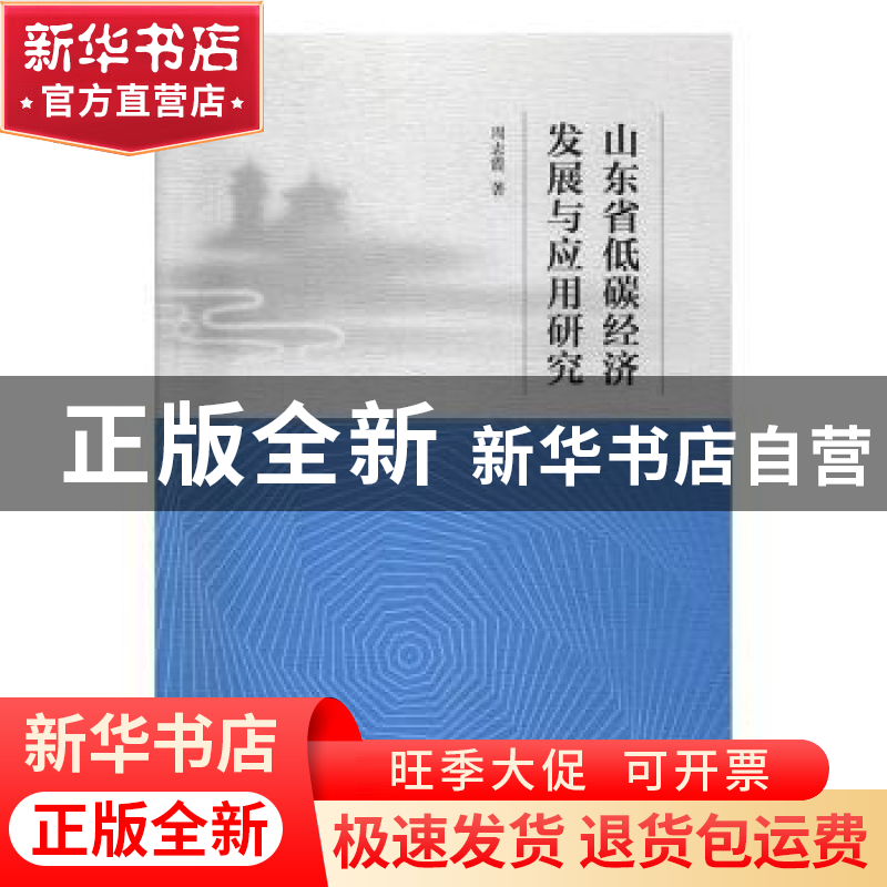 正版 山东省低碳经济发展与应用研究 周志霞著 中国社会科学出版
