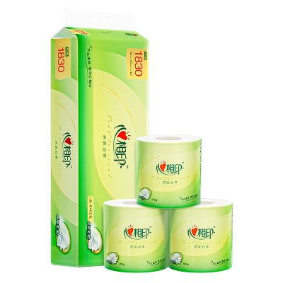 心相印 BT2010 茶语丝享183克10粒装四层茶叶压花卷筒 卫生纸 10卷*1提