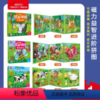 磁力拼图第1阶段(9 12 16各3片)共3本 [正版]进阶益智磁力拼图2-3到6岁 磁性洞洞书婴儿早教书籍宝宝撕不烂认
