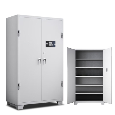 格具(GEJU) 加厚金属存储柜器械保管柜密码锁灰白色存放柜内五层 长1米*高1.8米弹药柜