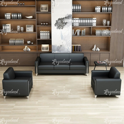 洛诗莲 (RoyceLand) 简约办公沙发会客接待洽谈沙发 1+1+3组合