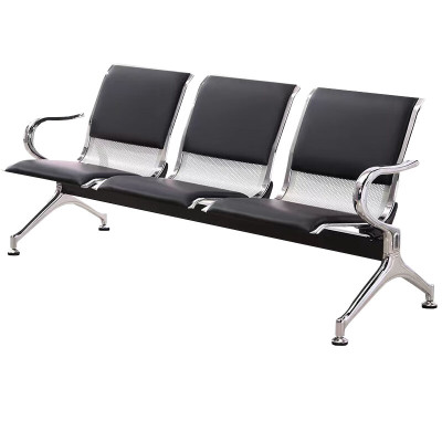 豫众诺 连排椅 三人半皮坐垫 把