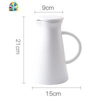 北欧创意简约 陶瓷冷水壶凉水壶耐热可高温大容量家用水壶陶瓷壶 FENGHOU 水壶[哑白]