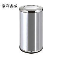 豪利鑫威不锈钢垃圾桶烟蒂柱灭烟桶带烟灰缸室外电梯口立式中号港氏桶