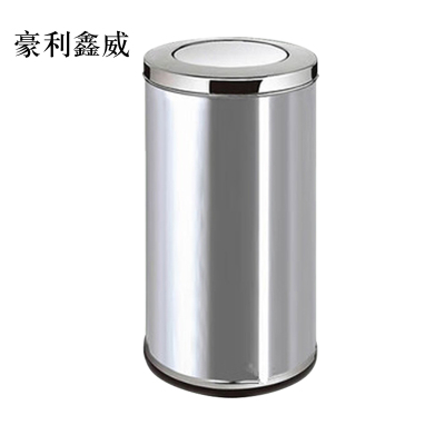 豪利鑫威不锈钢垃圾桶烟蒂柱灭烟桶带烟灰缸室外电梯口立式中号港氏桶
