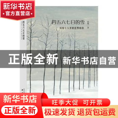 正版 四五六七日的雪 高璨著 陕西师范大学出版总社有限公司 9787