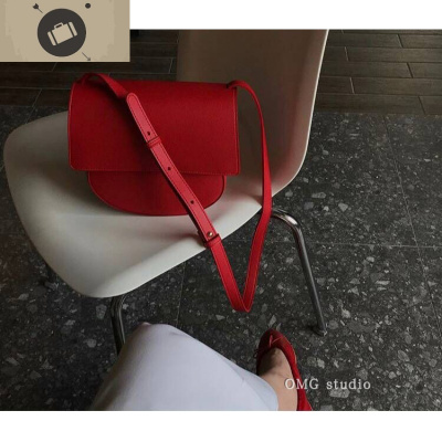 韩国港风包包女斜挎ins超火包斜跨纯色复古chi包包女百搭学生包艾狄伊娃女手包