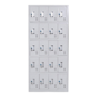 帅畅收纳柜财务档案柜资料柜加厚文件柜办公室带锁铁皮柜二十门更衣柜