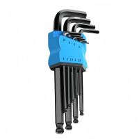 铁洋 球头内六角扳手 黑金刚中长款9件套 套