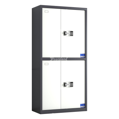 洛诗莲 (RoyceLand) 钢制保密柜密码文件柜保密档案资料柜 灰白套色通双节智能密码锁